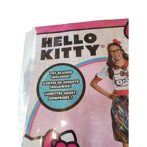 Hello Kitty Dress Costume Girls Sz XL 14-16  with Kitty Ear And Glasses - Picture 7 of 7
